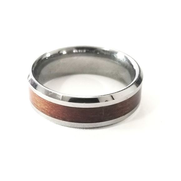 5starjewelry Other - New tungsten carbide ring with wood inlay size 13